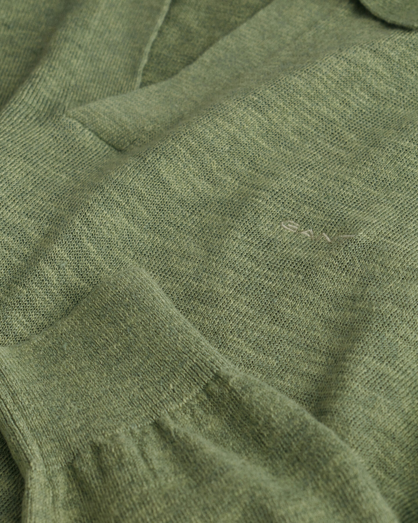 Maglia polo in misto lino
