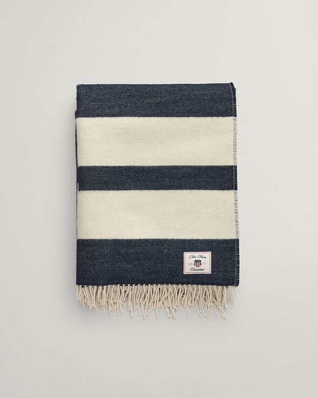 Coperta di lana a righe
