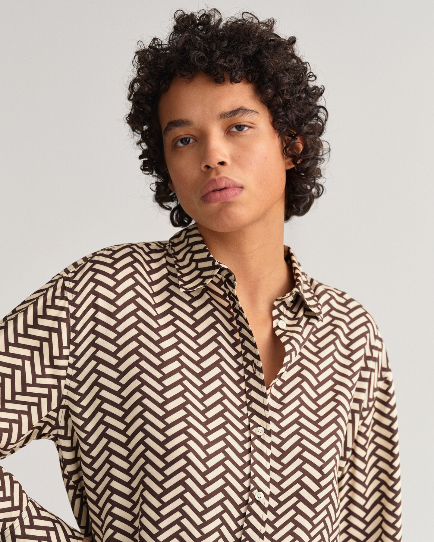 Camicia Geometric relaxed fit
