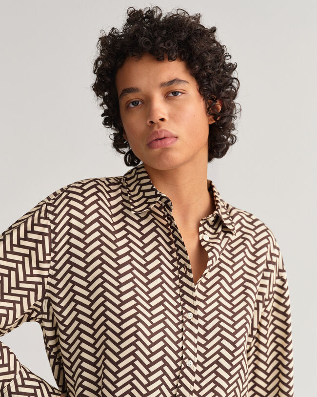 Camicia Geometric relaxed fit