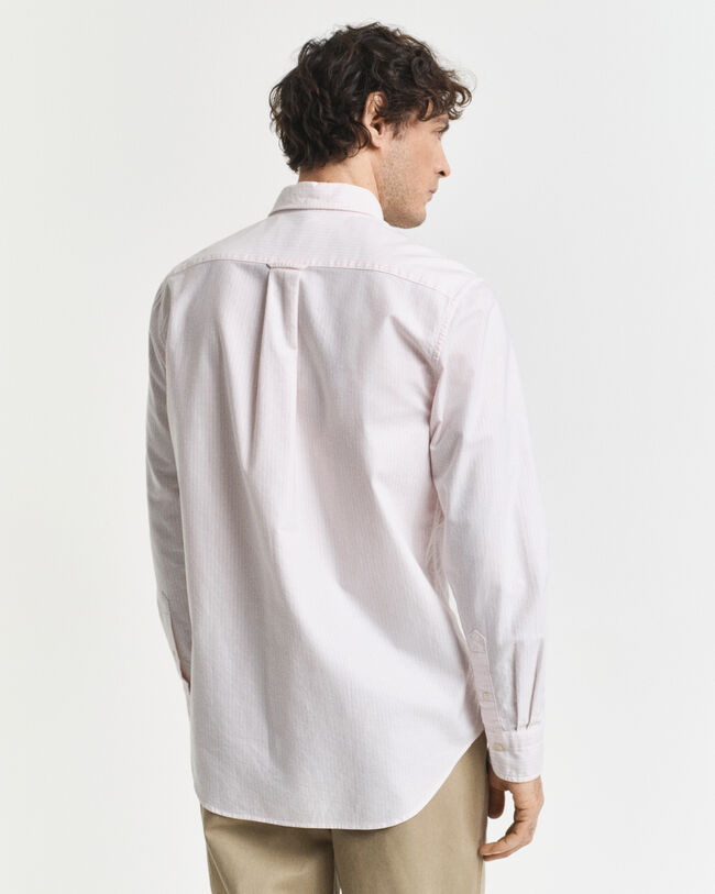 Camicia Oxford classica a righe Banker regular fit