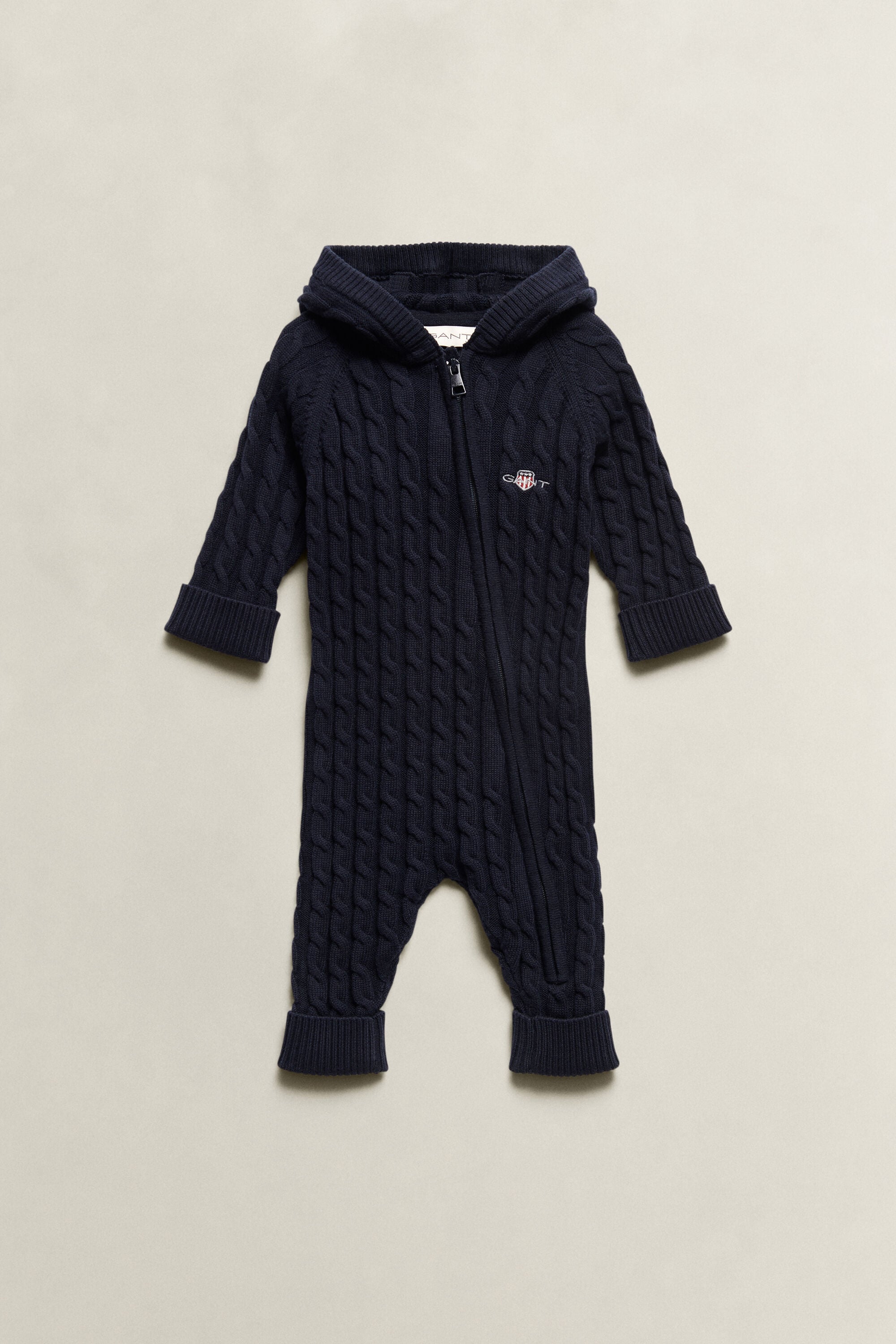 Tutina lavorata in cotone a trecce Shield Baby