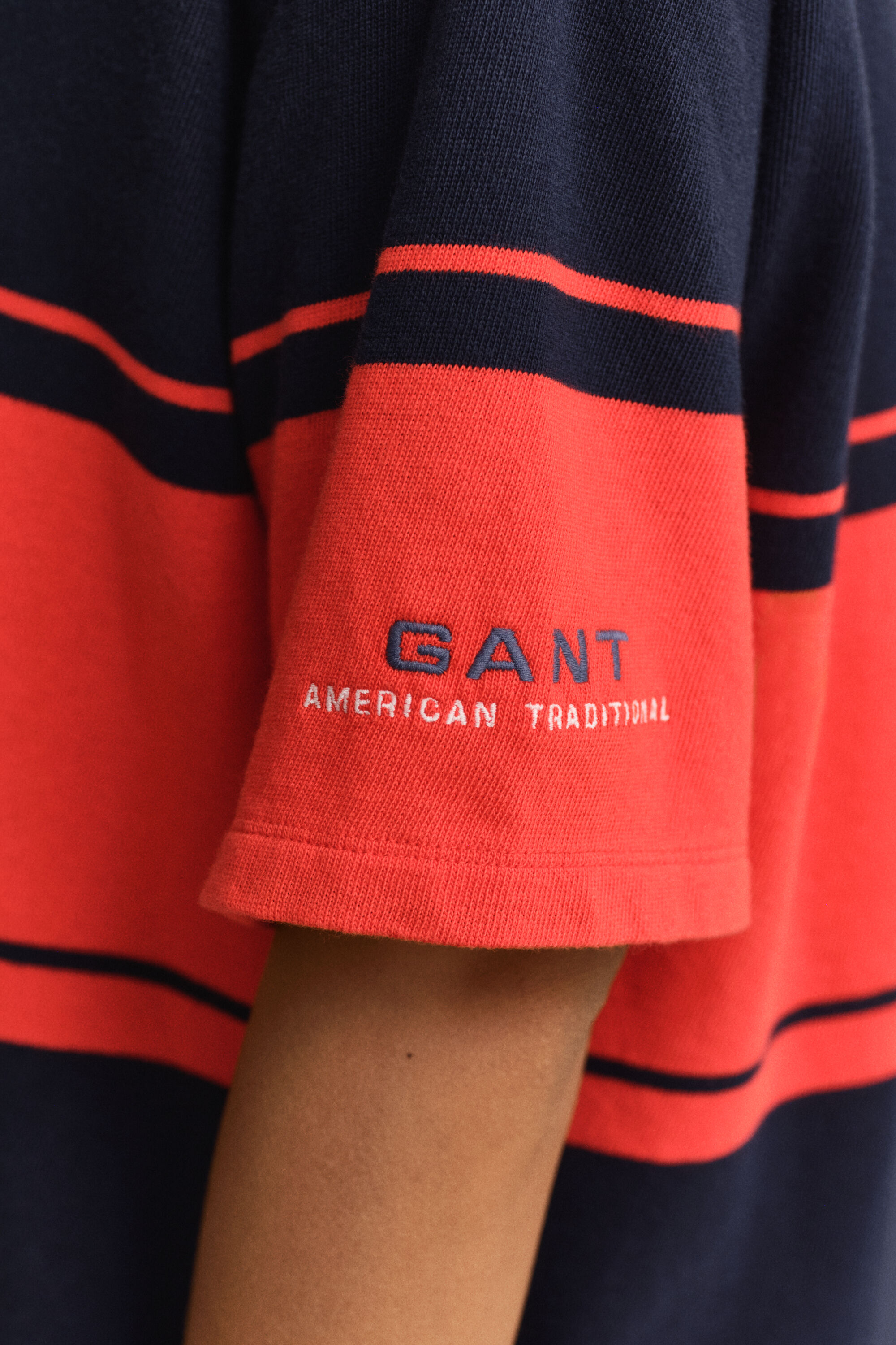 Heavy Rugger con maniche corte a righe larghe