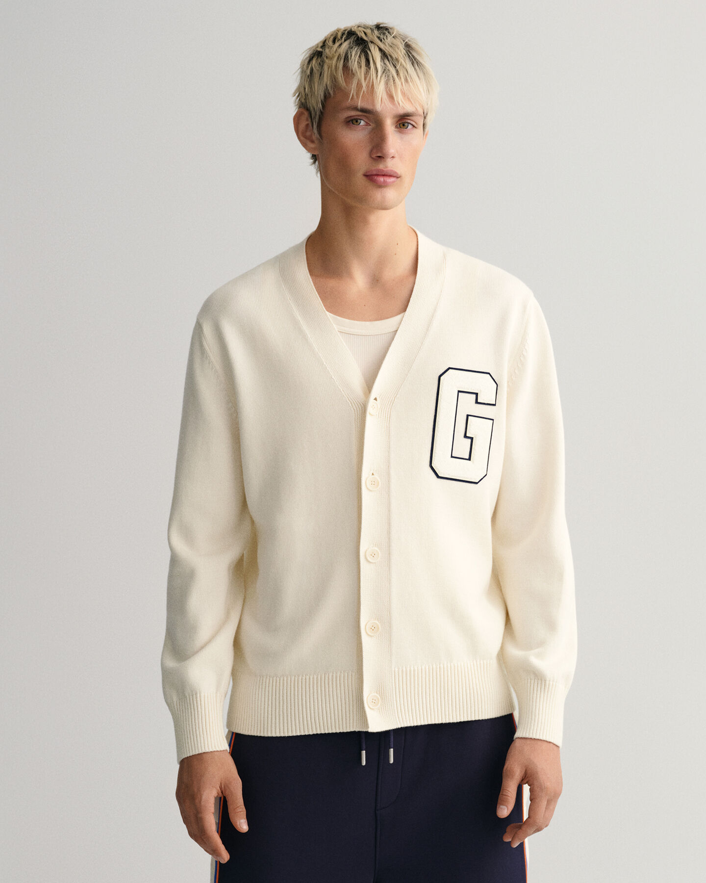 Cardigan Letterman in cotone Supima