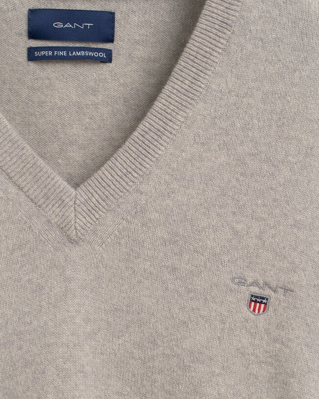 Maglia con scollo a V in lana d'agnello extrafine