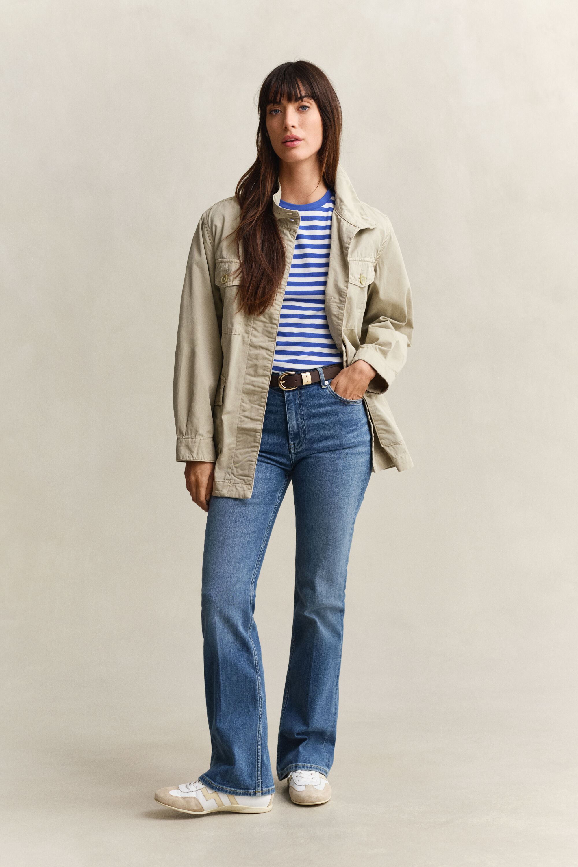 T-shirt Shield a righe