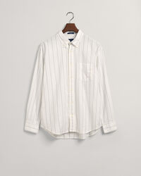 Camicia Oxford a righine relaxed fit
