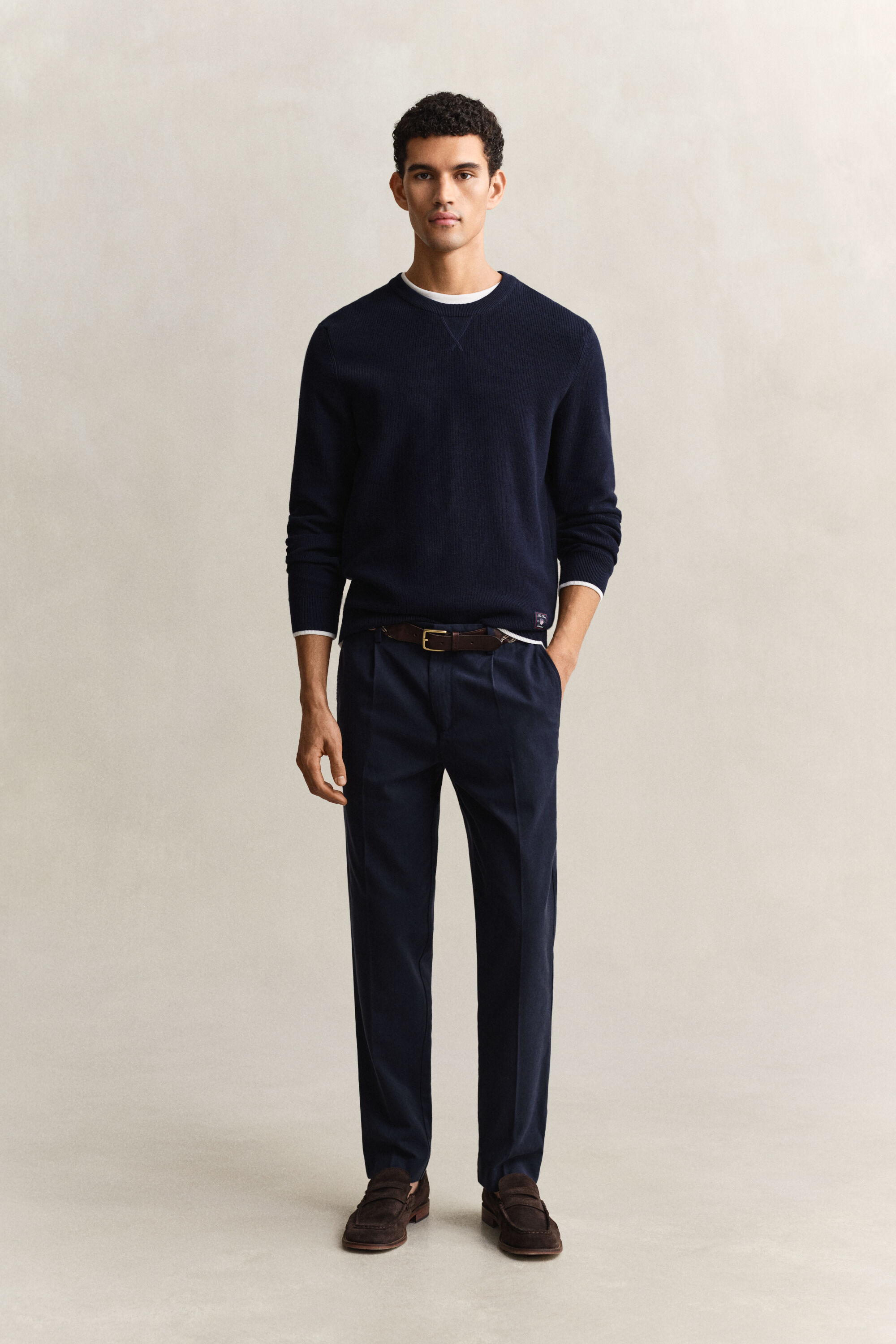 Pantaloni in misto lyocell