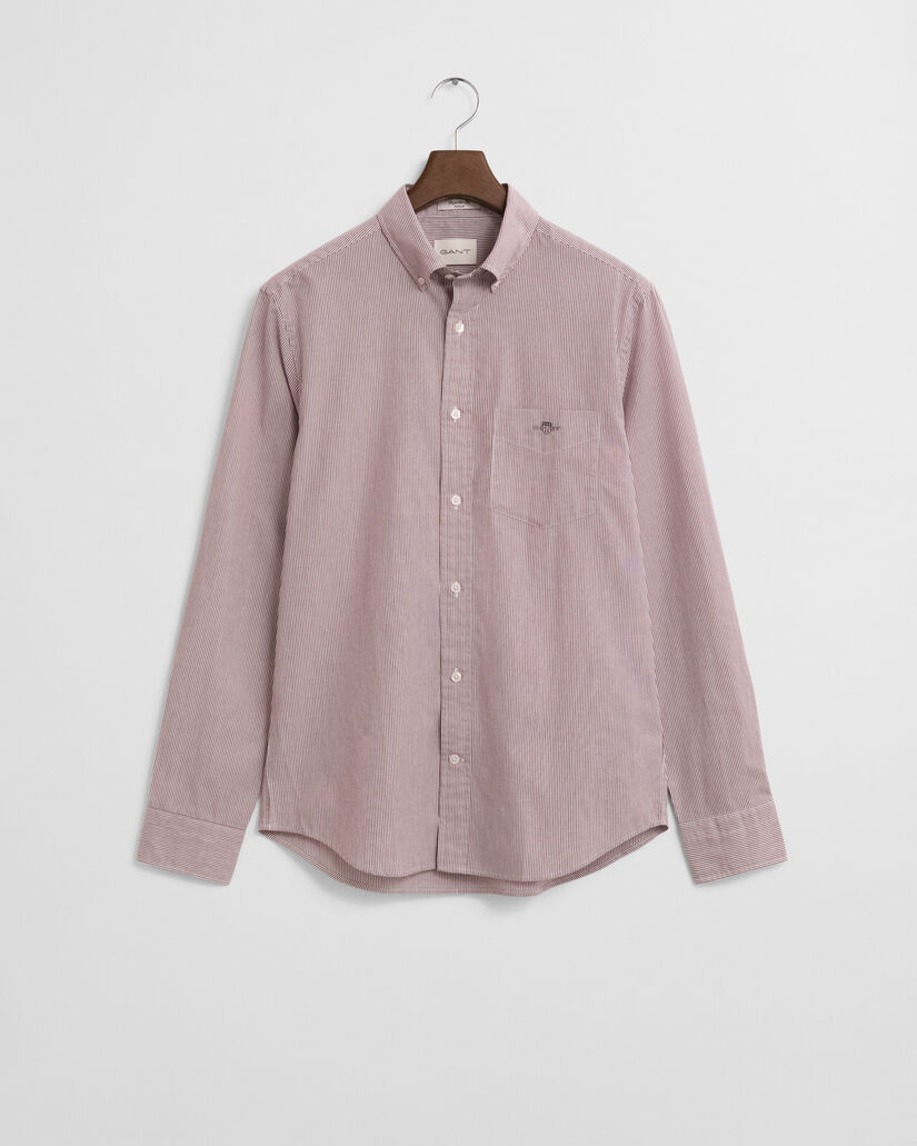 Camicia classica in popeline a righe Banker regular fit