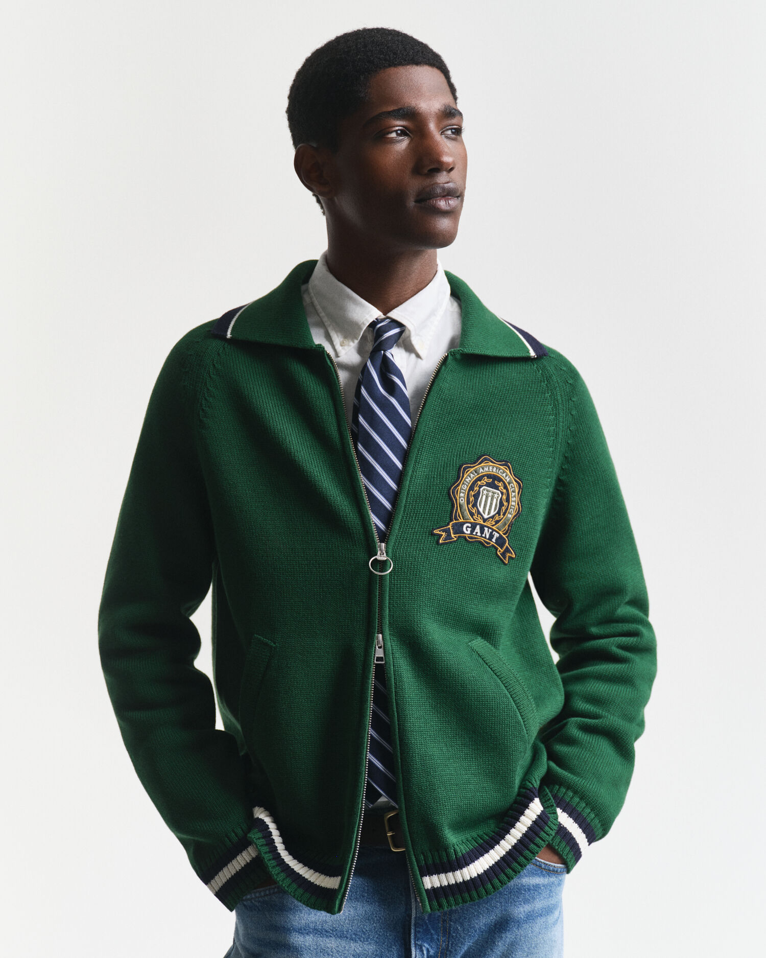 Cardigan con zip GANT 1949 Graphic