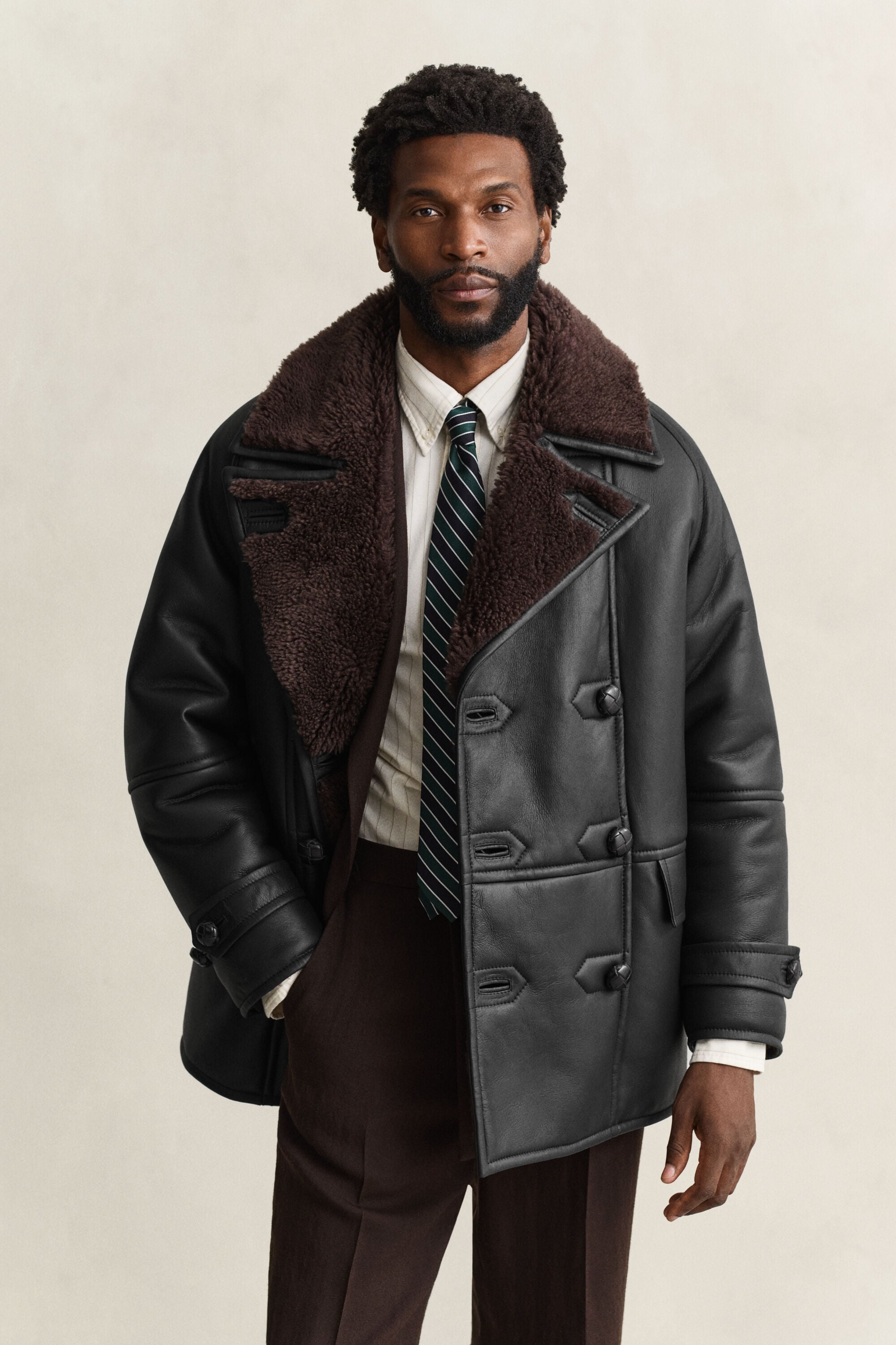 Cappotto in shearling