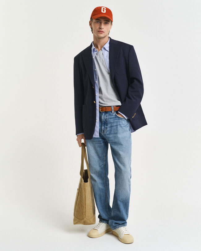 T-shirt Shield con scollo a V slim fit