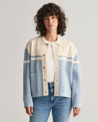 Cardigan a blocchi di colore