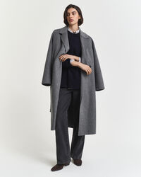 Maglia girocollo in morbida lana misto cashmere