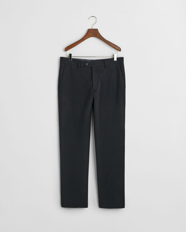 Pantaloni da abito con motivo a spina di pesce slim fit