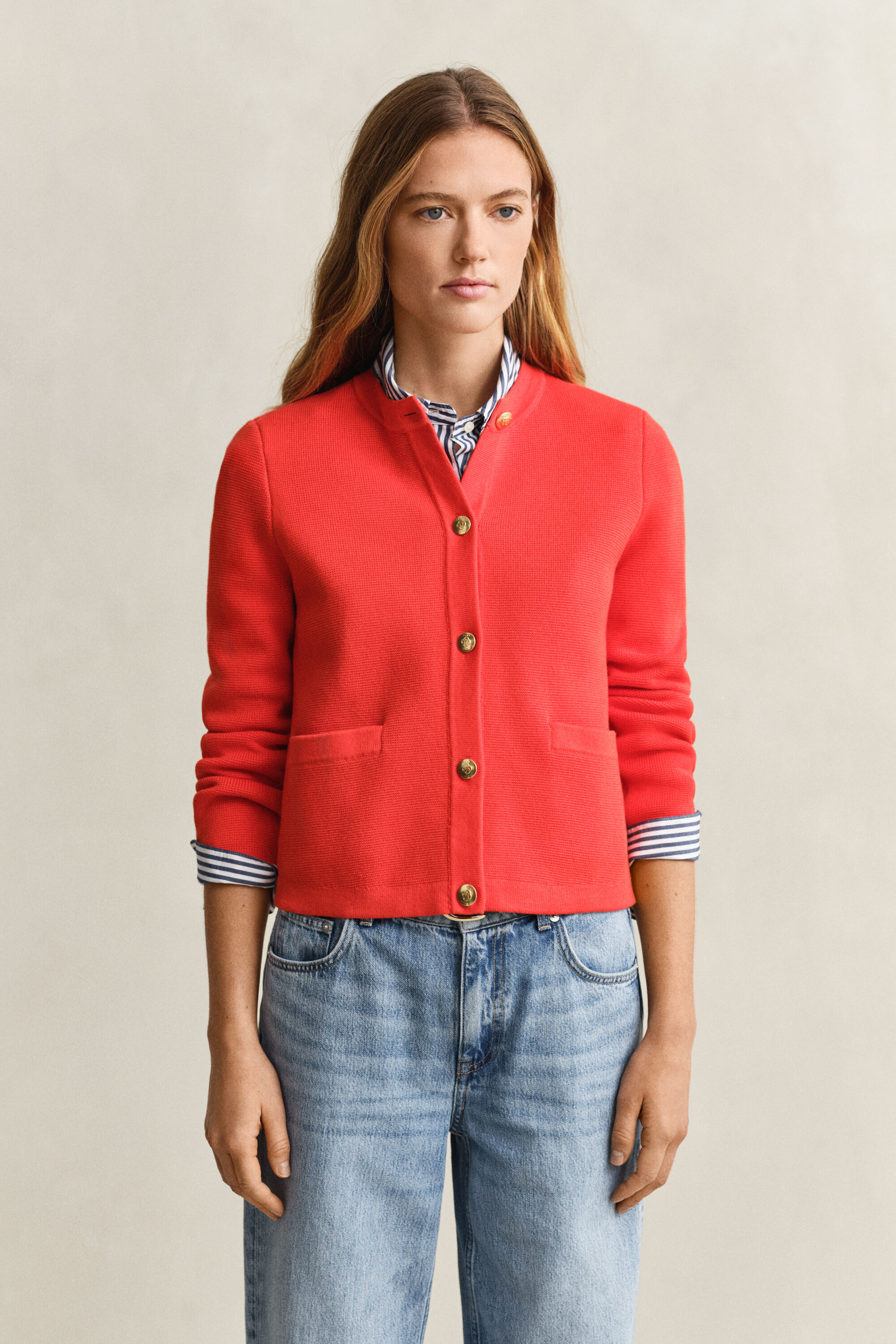 Giacca in maglia in cotone