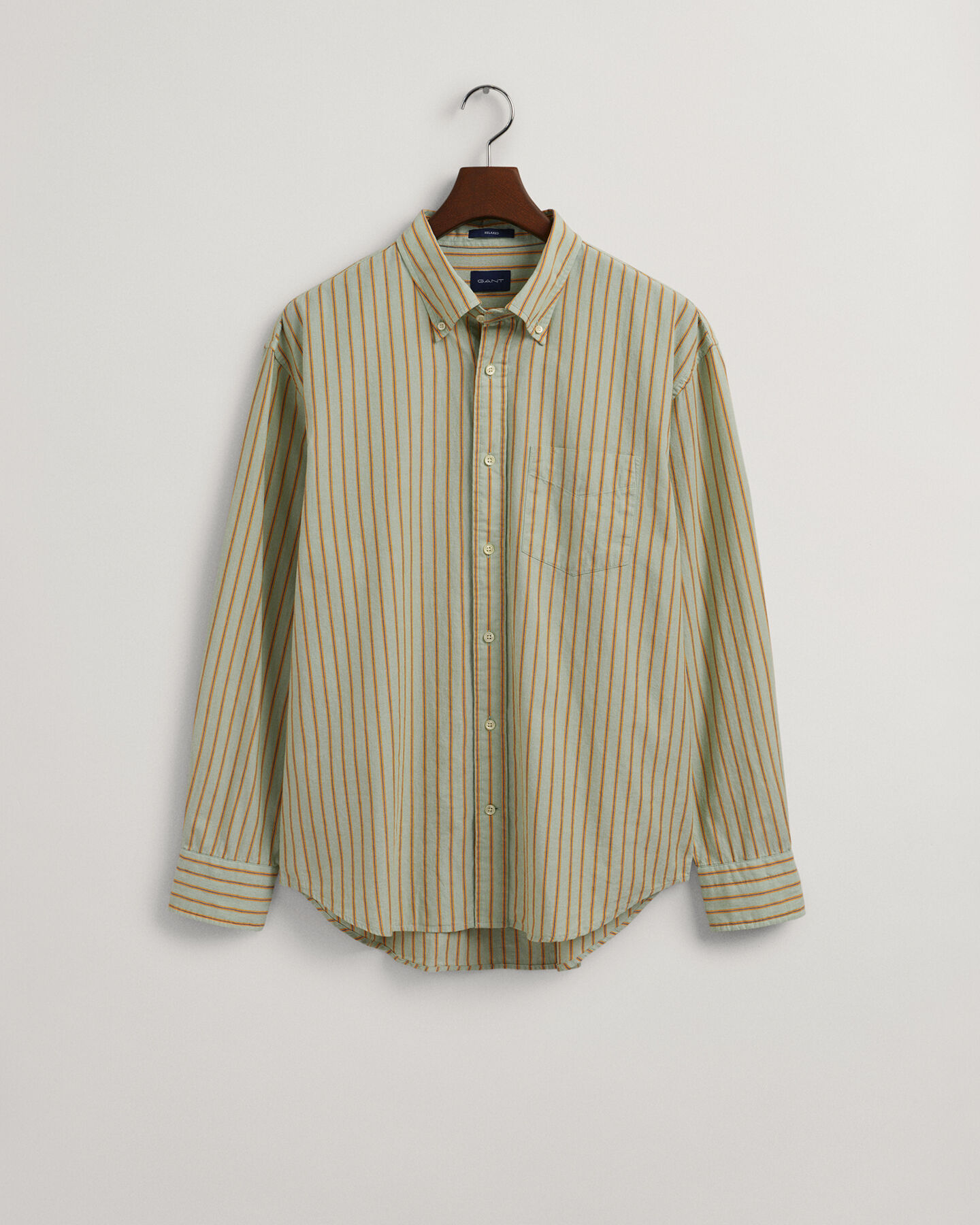 Camicia fil-&agrave;-fil a righe regular fit