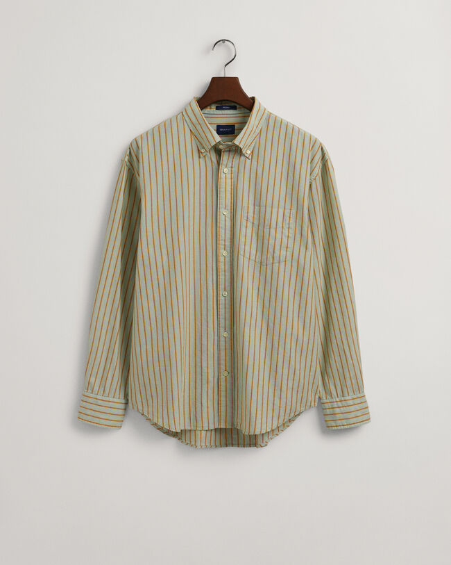 Camicia fil-&agrave;-fil a righe regular fit