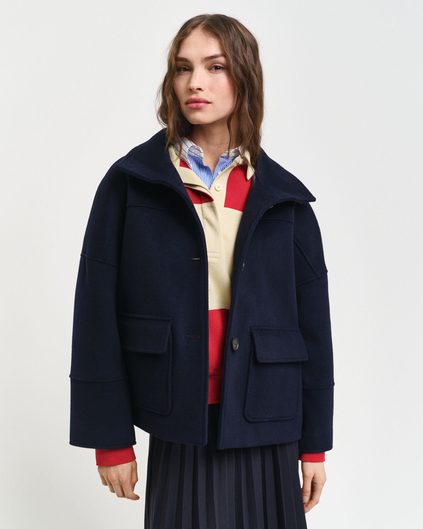 Giacca corta in lana