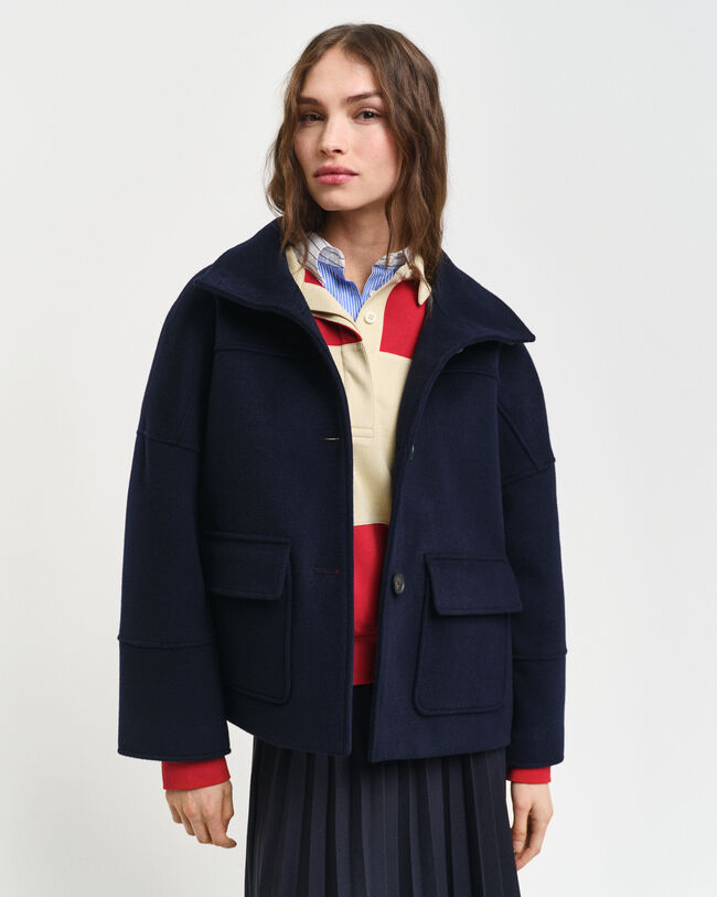 Giacca corta in lana