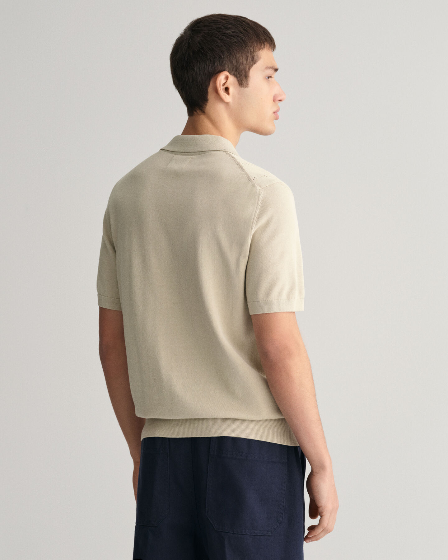 Polo Pointelle Textured