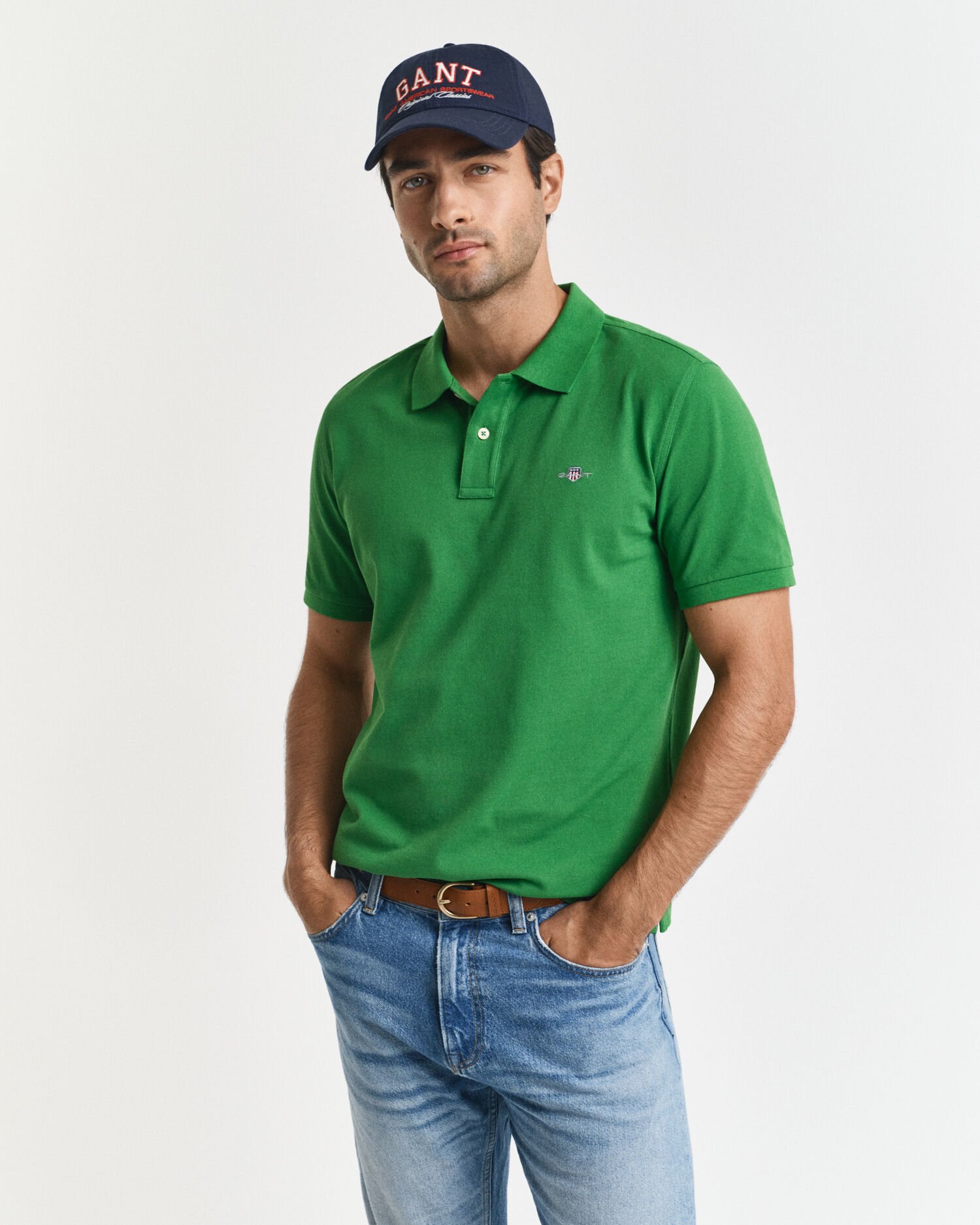 Polo Shield in piqué regular fit