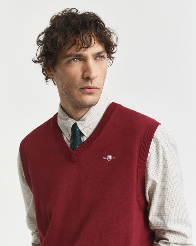 Piumino smanicato in cotone classico