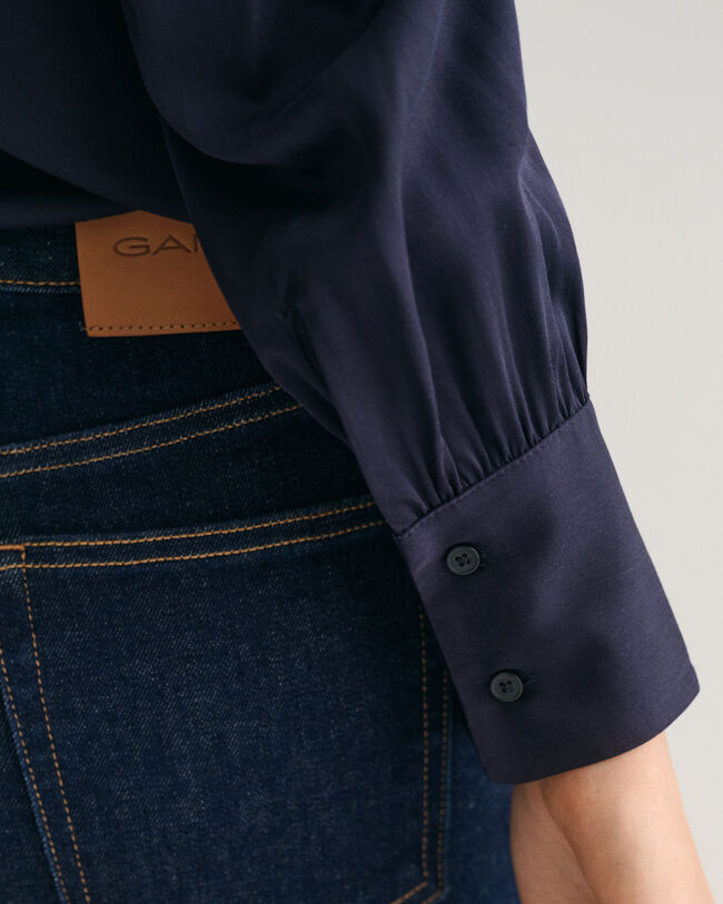 Camicia in raso regular fit