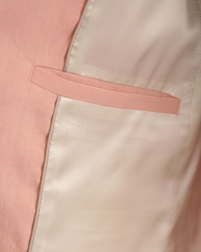 Blazer di lino elasticizzato regular fit