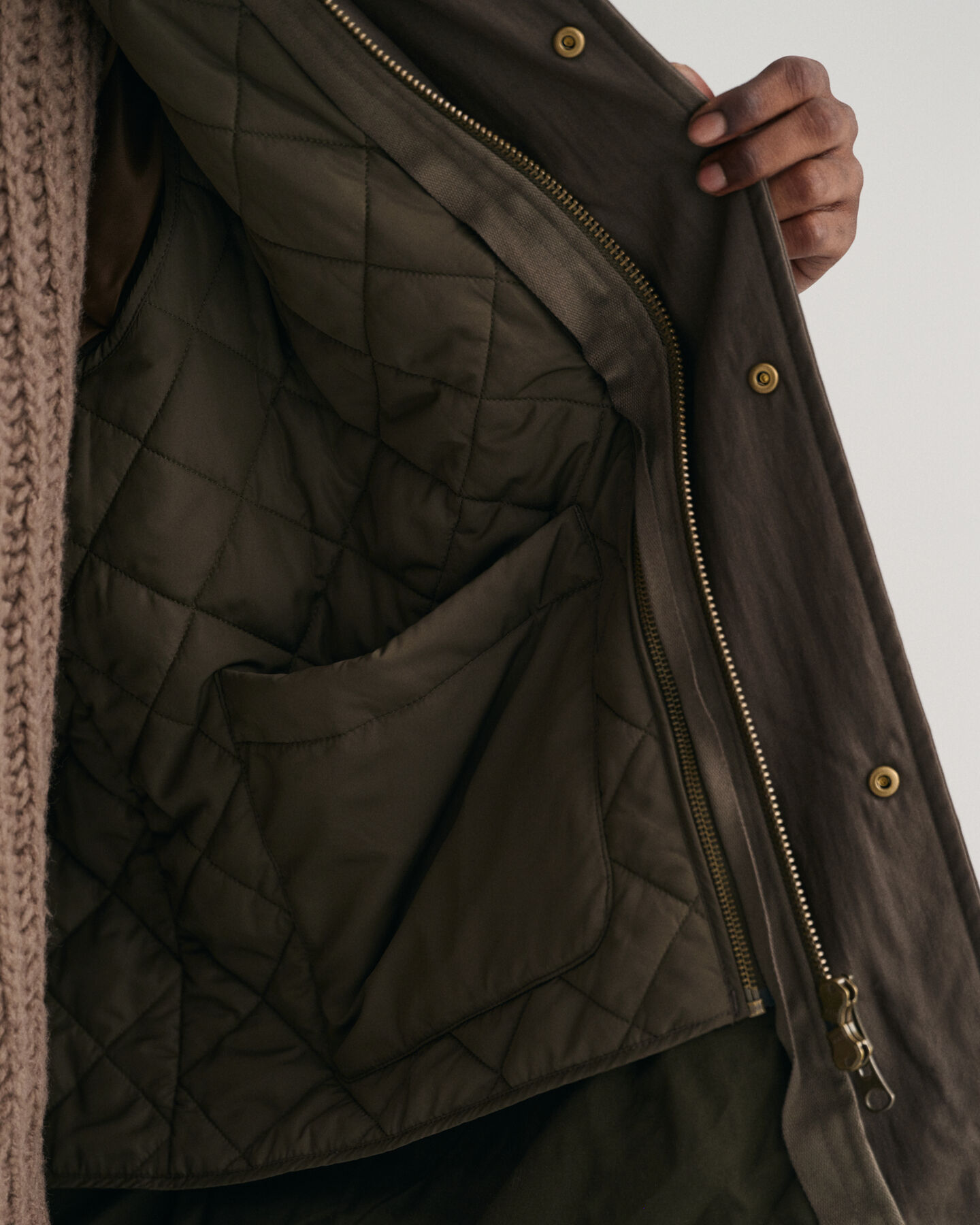 Giacca in cotone cerato