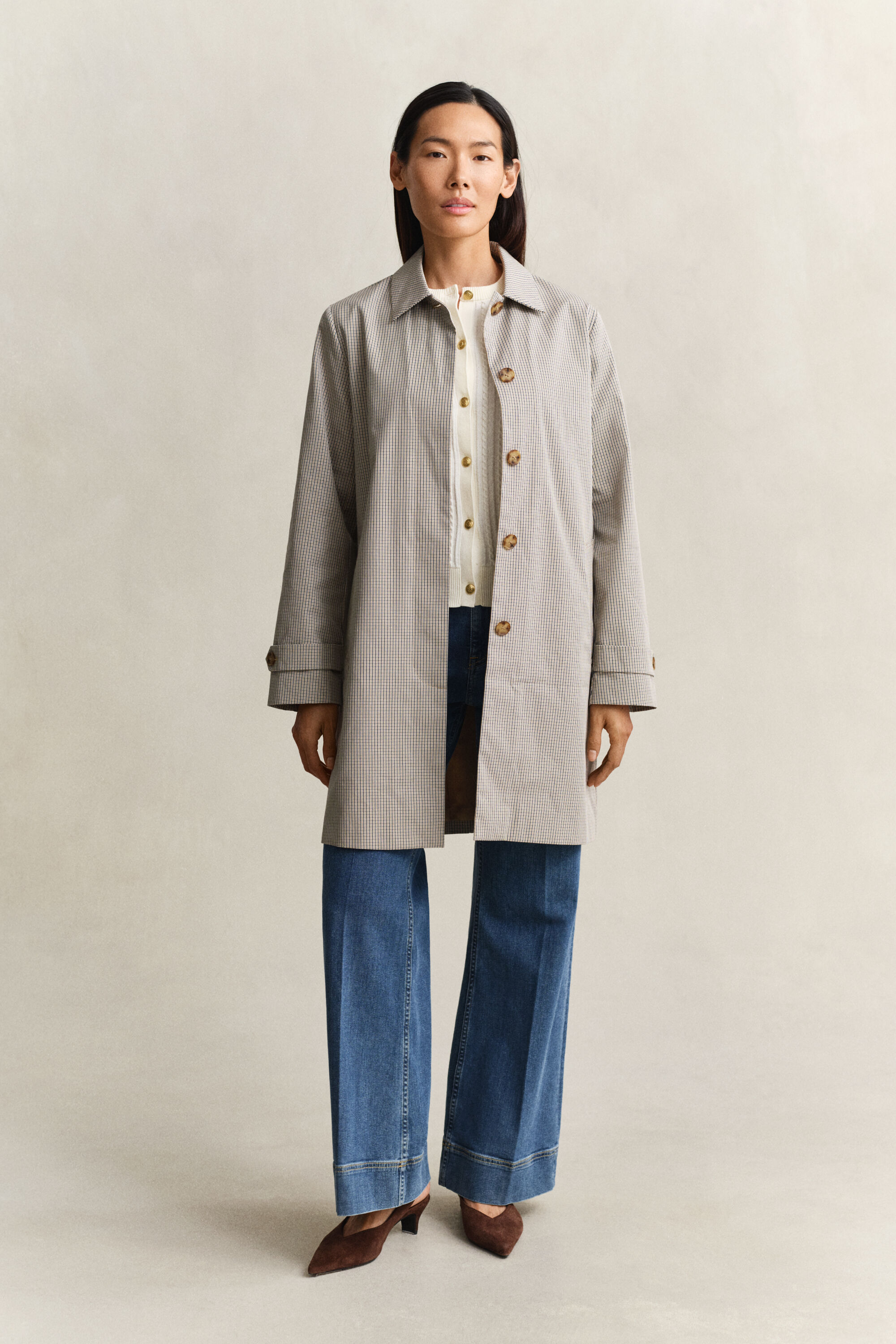 Impermeabile a quadri