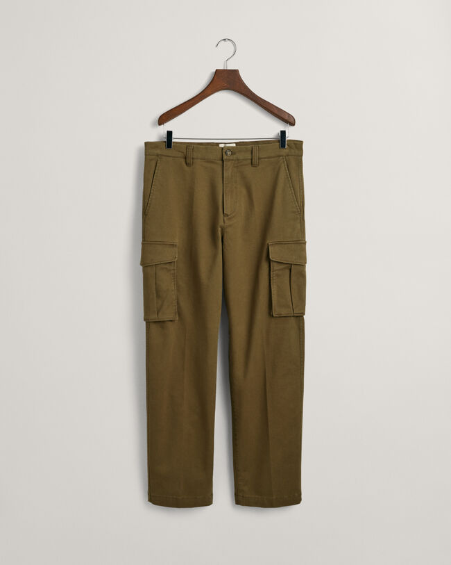 Pantaloni cargo in twill
