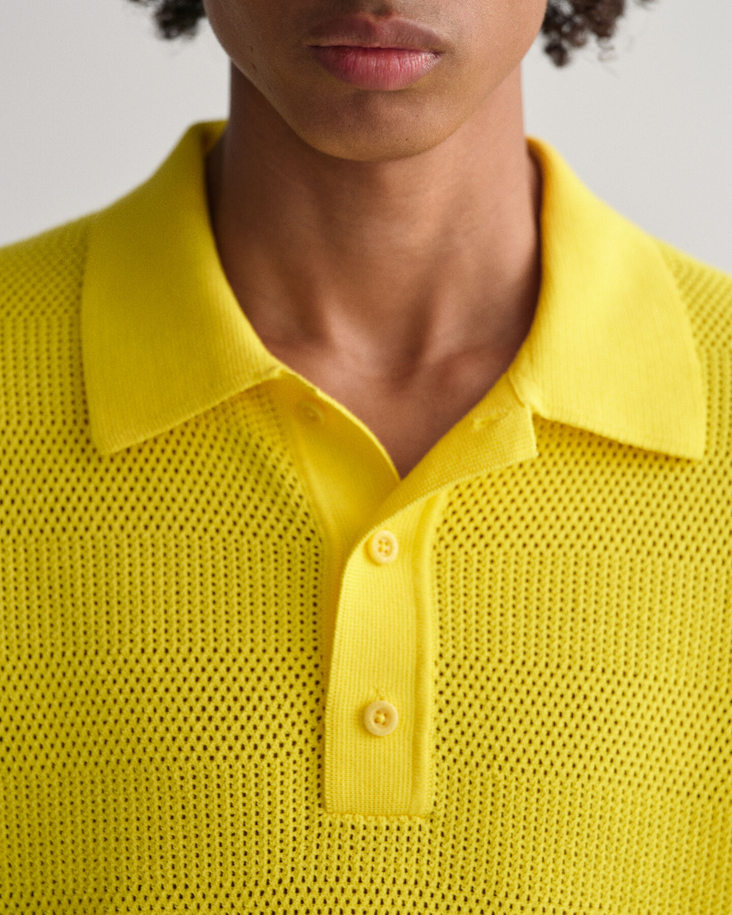Polo in cotone Textured