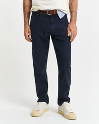 Jeans in misto cotone-lino regular fit