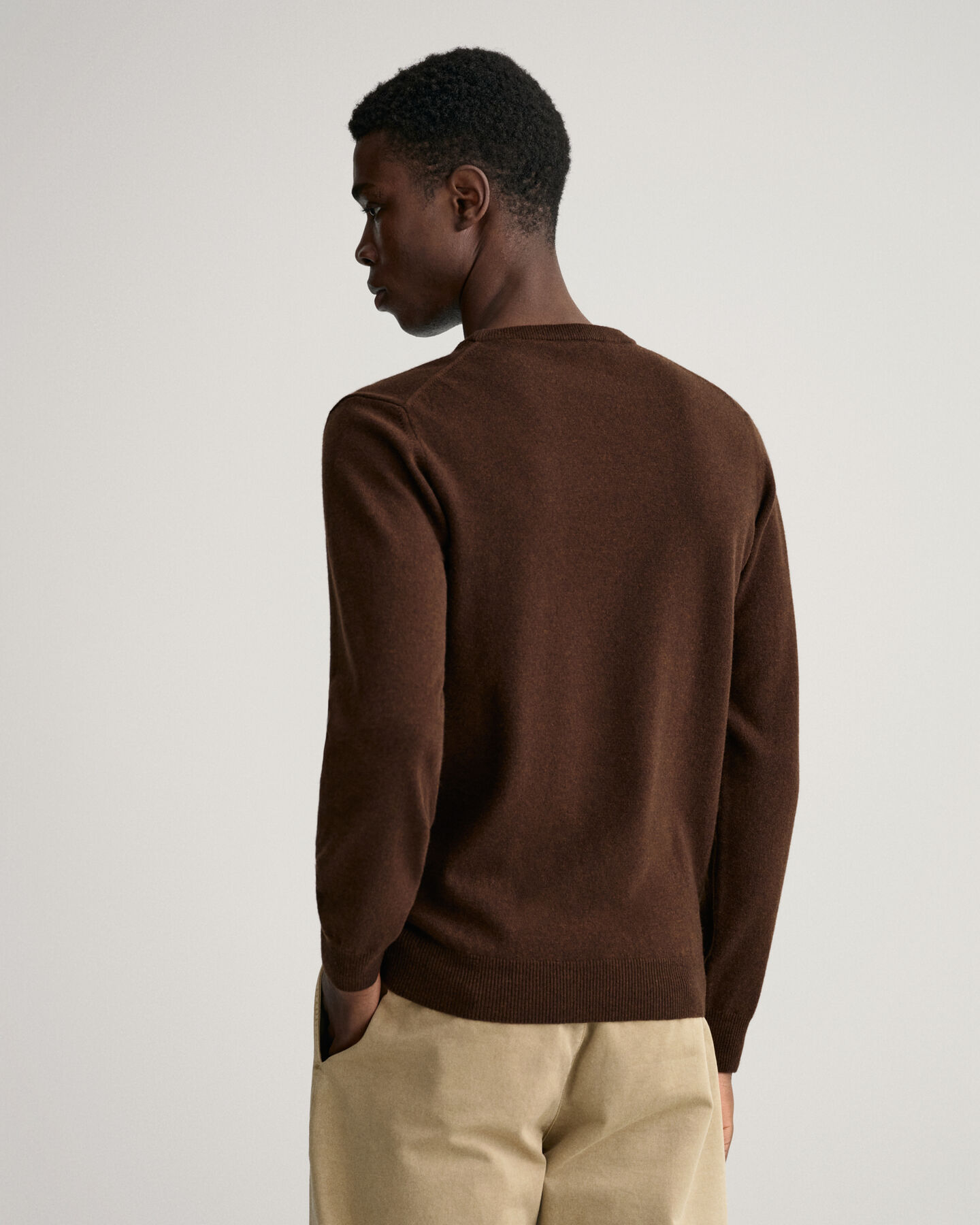 Maglia girocollo in lana d&rsquo;agnello extrafine