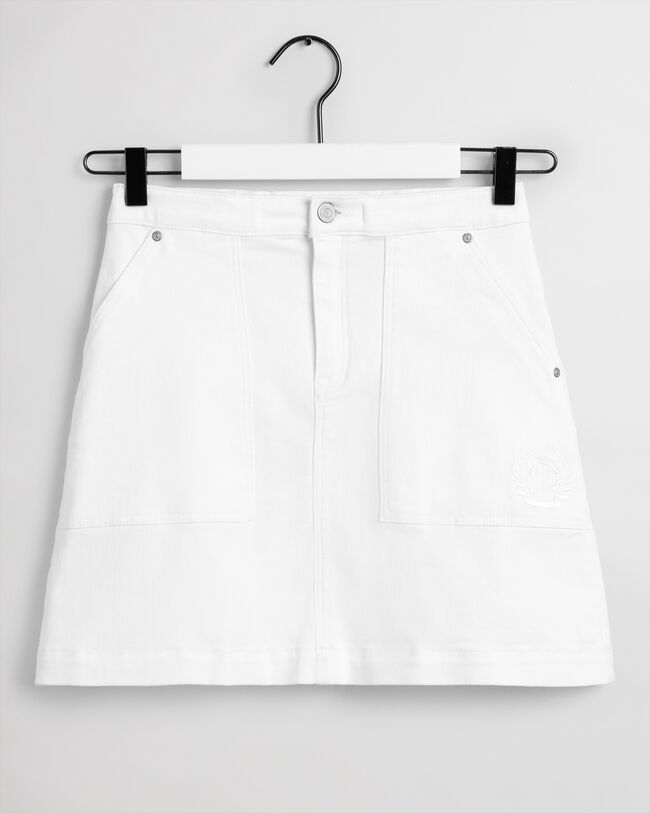 Gonna in twill con tasca applicata teen girls