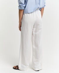 Pantaloni Pull-on in misto lino relaxed fit