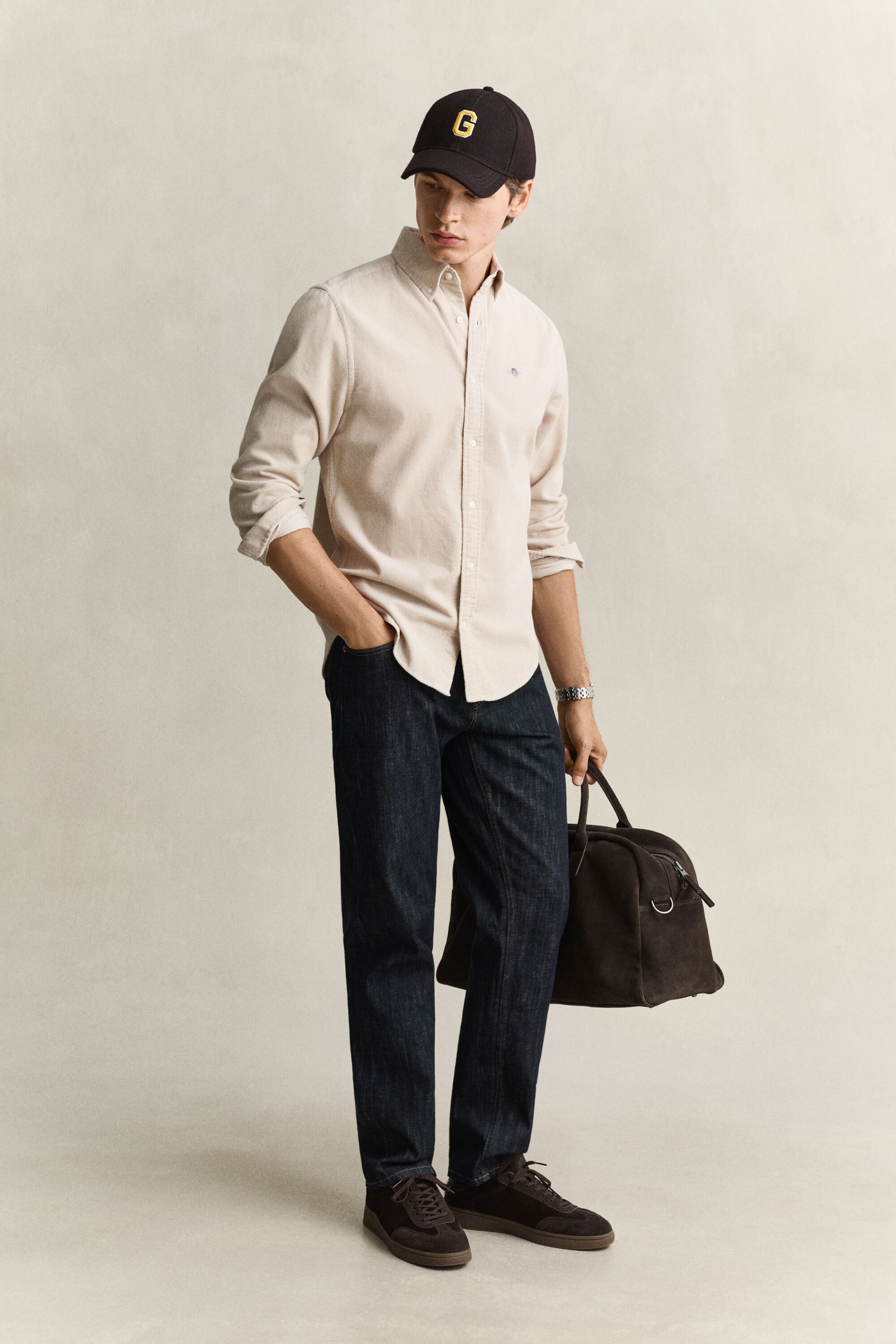 Camicia in velluto a coste