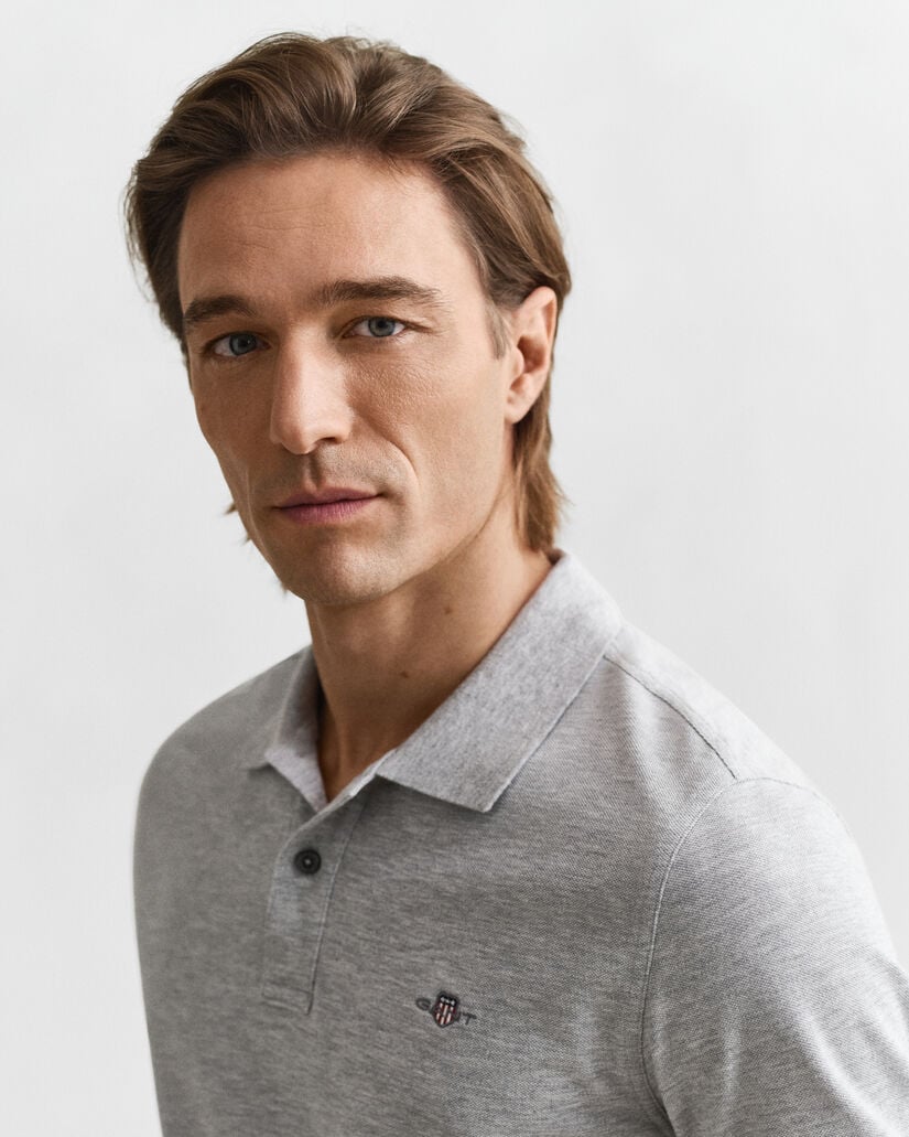 Polo Shield in piqué regular fit