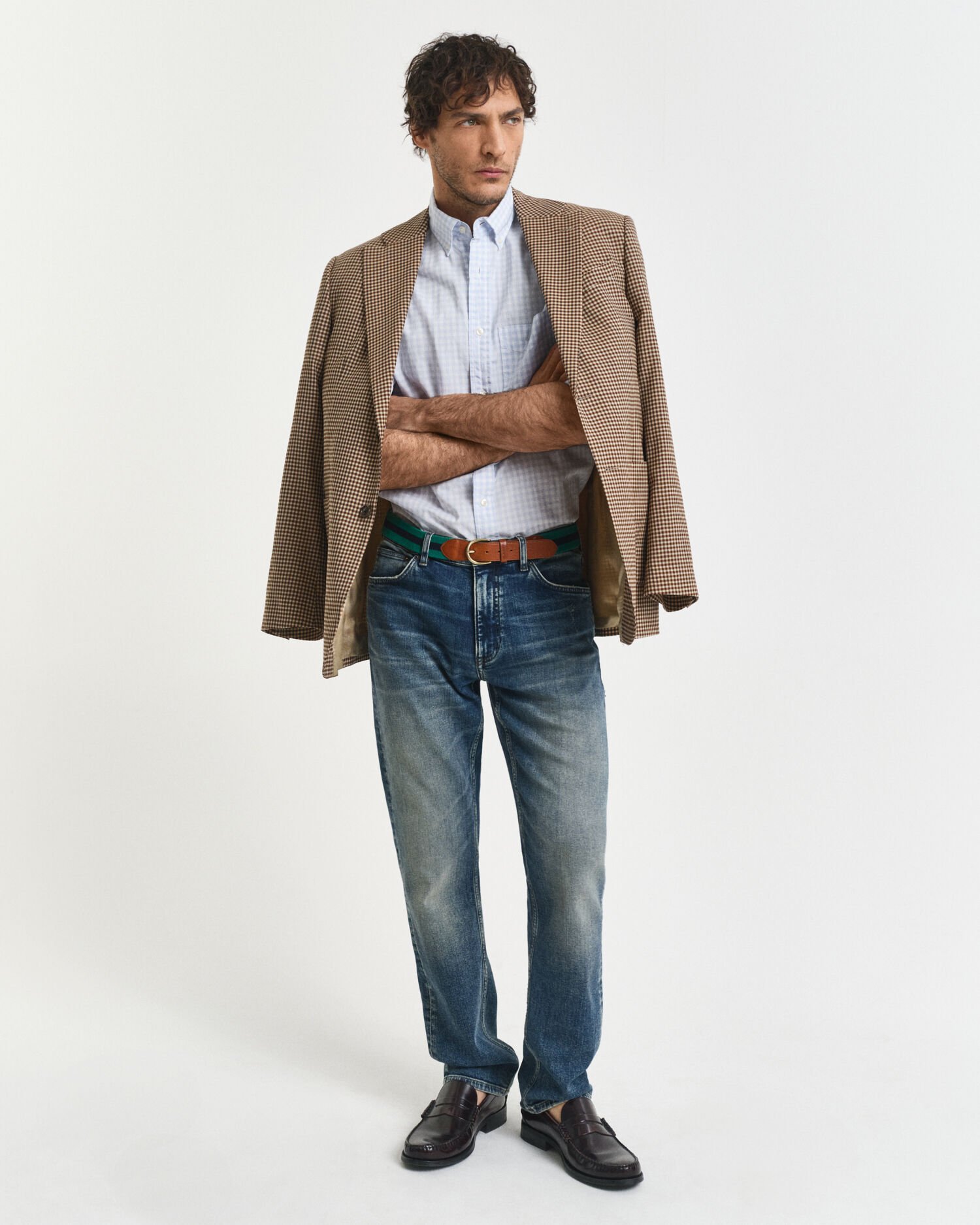 Camicia classica in popeline percalle regular fit