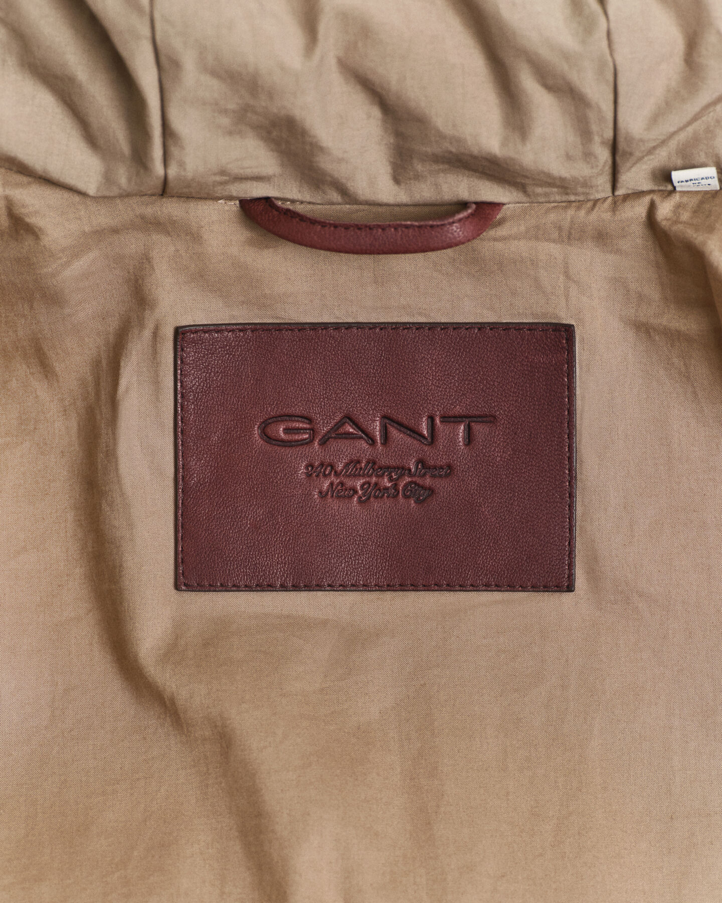 Parka in piumino d'oca in cotone