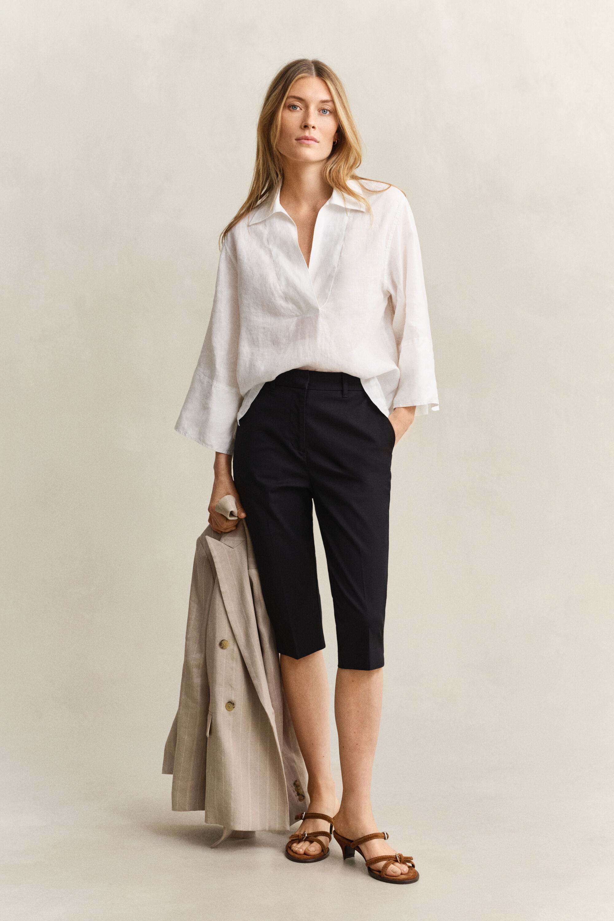 Camicia in lino Popover