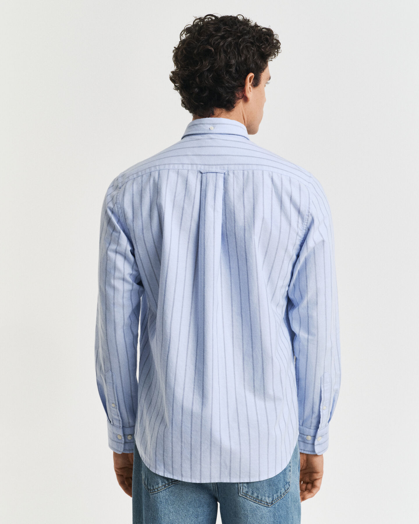 Camicia Oxford classica a righe regular fit