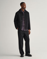 Camicia in tessuto a ratiera a righe relaxed fit