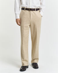 Pantaloni da abito Nepps con motivo a spina di pesce relaxed fit