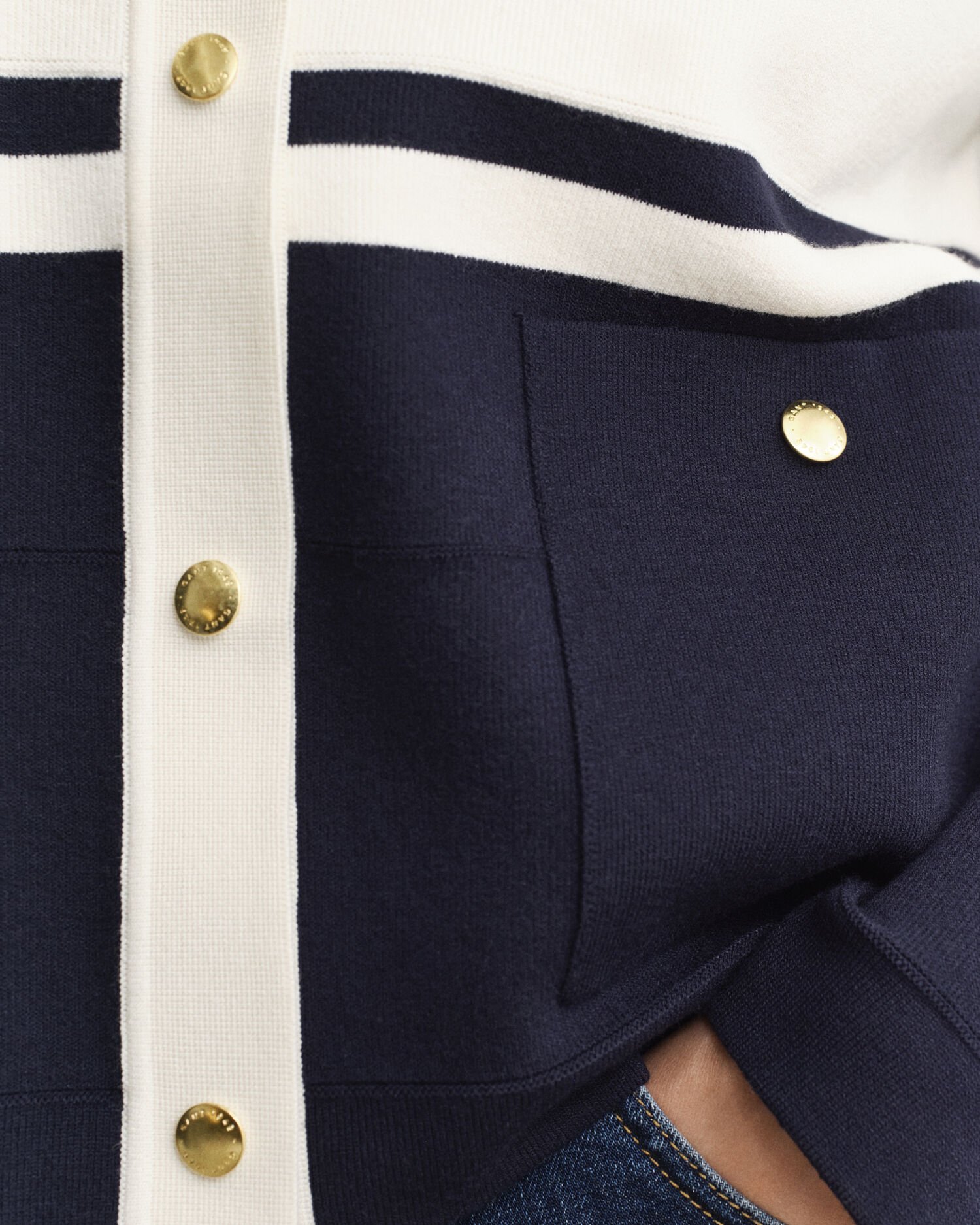 Cardigan a blocchi di colore