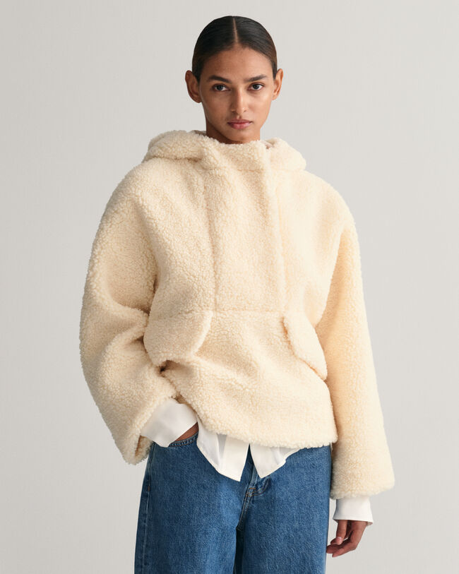 Felpa con cappuccio in pile