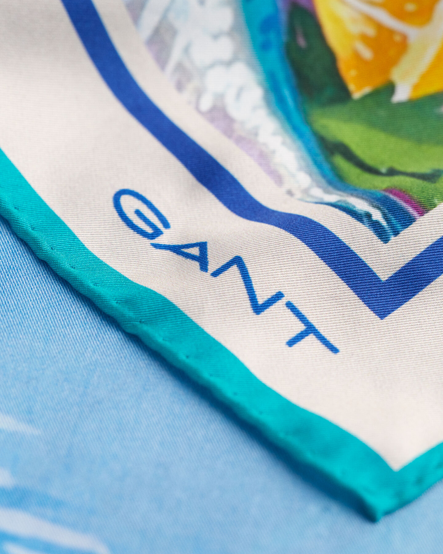 Foulard di seta con stampa Scenery