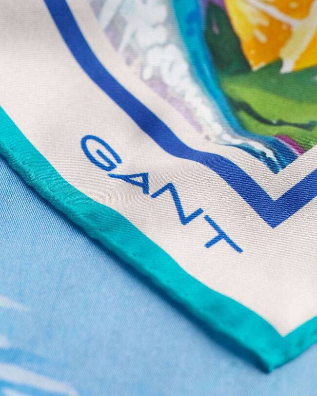 Foulard di seta con stampa Scenery