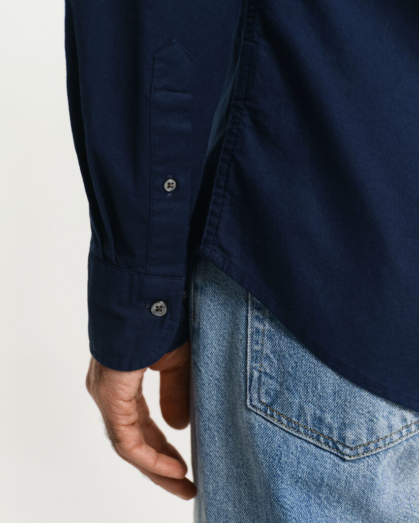 Camicia elasticizzata Oxford slim fit